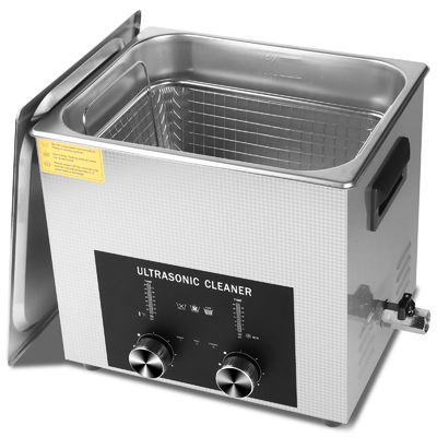 전문 초음파 청소기 10L 240W 상업용 초음파 보석 청소기 코딩 타이머, 히터&바구니, 보석, 안경, 사슬, 시계