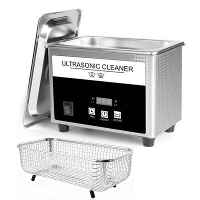 Ultrasonic Cleaner 800ML Jewelry Cleaner Ultrasonic Machine 40kHz with Digital Timer and Degassing,Digital Ultrasonic Parts Cleaner for Denture Dental Oral Irrigator Parts Glasses