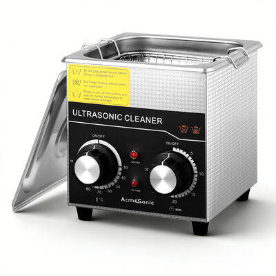 손잡이가 있는 상업용 초음파 세척기, 1.3L 전문가용 초음파 세척기, 히터 및 타이머 포함 40kHz, 도구, 보석, 시계, 안경, 틀니 및 소형 금속 부품용